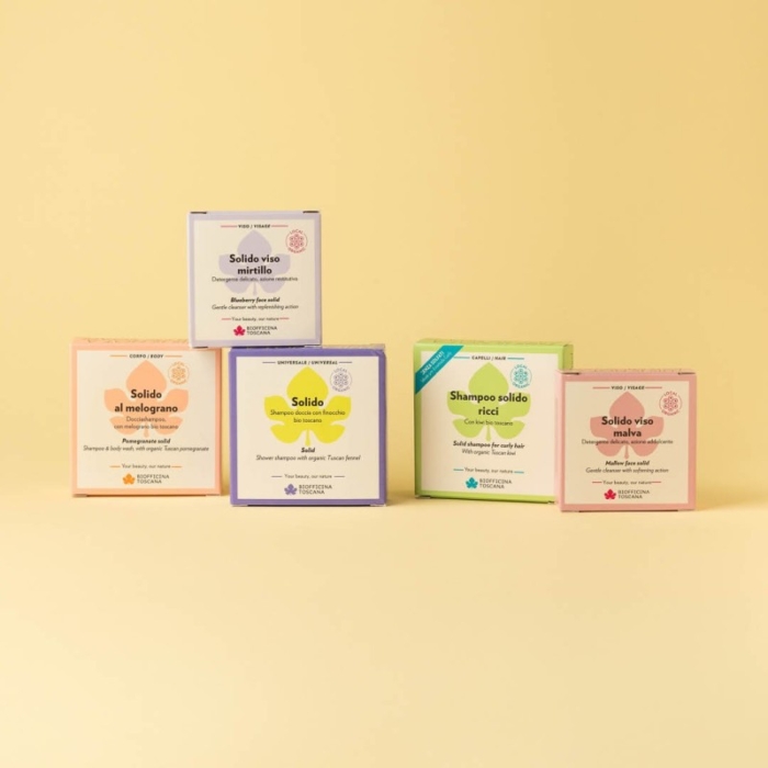 Твърд шампоан за къдрава коса с Тосканско Киви - Biofficina Toscana - Image 2