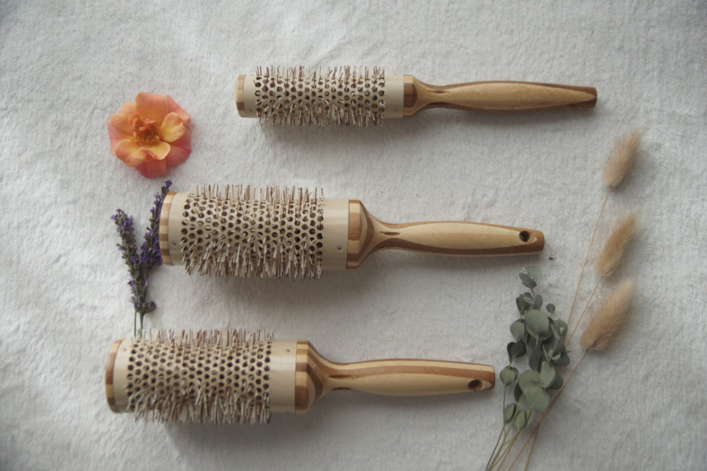 Кръгла бамбукова четка за коса 32см - Cap Bambou