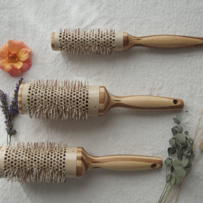 Кръгла бамбукова четка за коса 32см - Cap Bambou