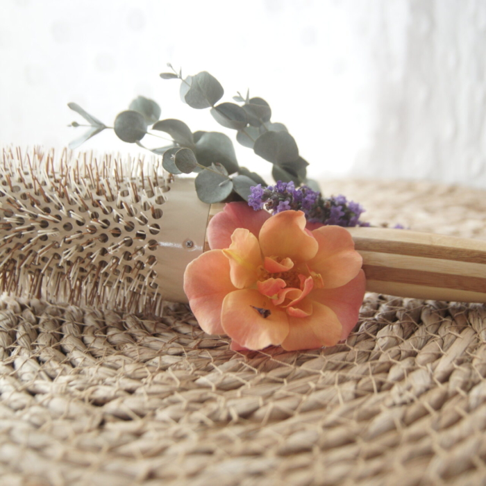 Кръгла бамбукова четка за коса 42см - Cap Bambou