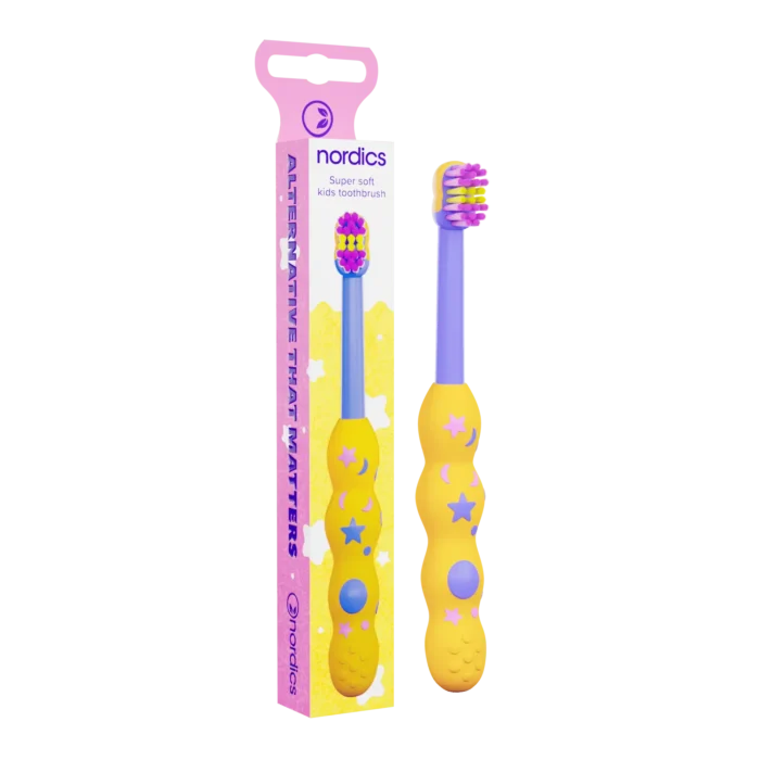 Премиум бебешка четка за зъби цветна - Nordics