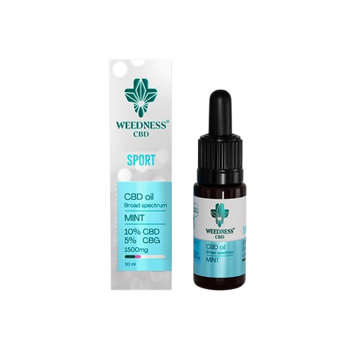 CBD масло 10% + CBG 5% Спорт с Мента - Weedness