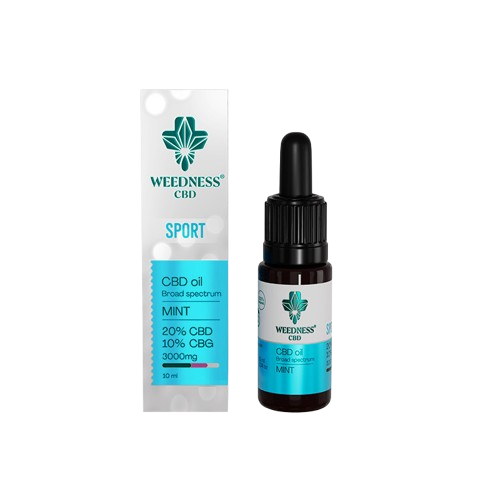 CBD масло 20% + CBG 10% Спорт с Мента - Weedness