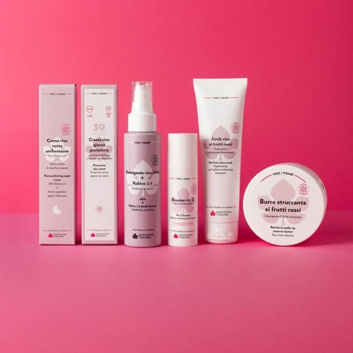 Регенериращ почистващ гел за лице с AHA и Rubiox 2.0 - Biofficina Toscana