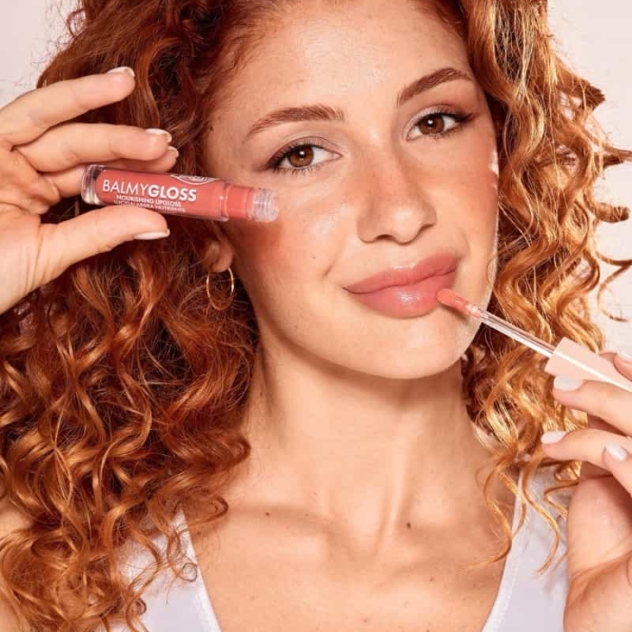 Подхранващ гланц-балсам за устни Balmy Gloss - PuroBio - Image 2
