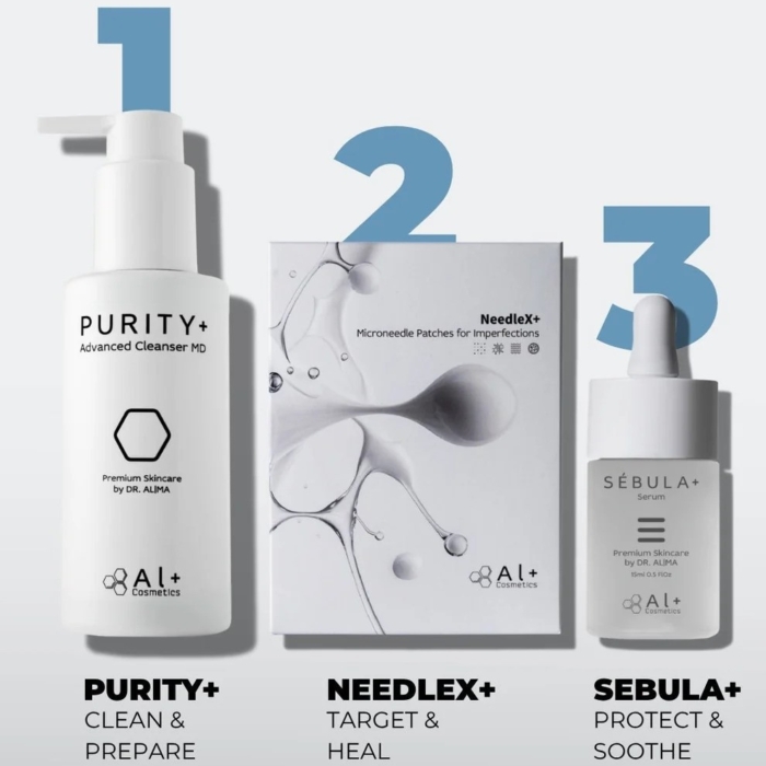 NeedleX+ Пластир с активни микроигли срещу пъпки - Al+ Cosmetics