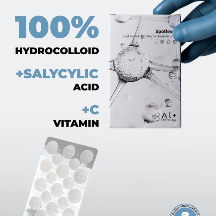Хидроколоиден пластир срещу пъпки Spotless+ - Al+ Cosmetics