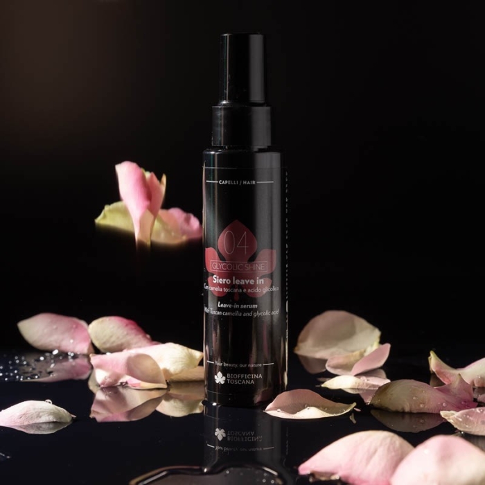 04 Серум за блясък с гликолова киселина и тосканска камелия без отмиване - Biofficina Toscana