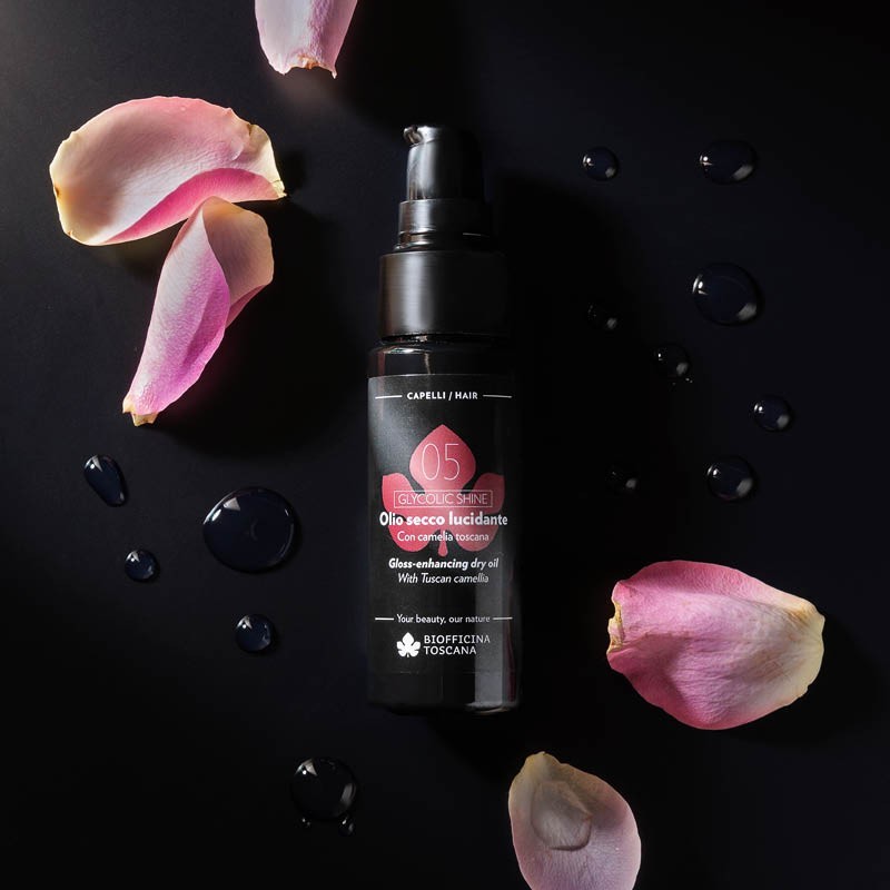 05 Сухо подхранващо олио за повече блясък с тосканска камелия - Biofficina Toscana