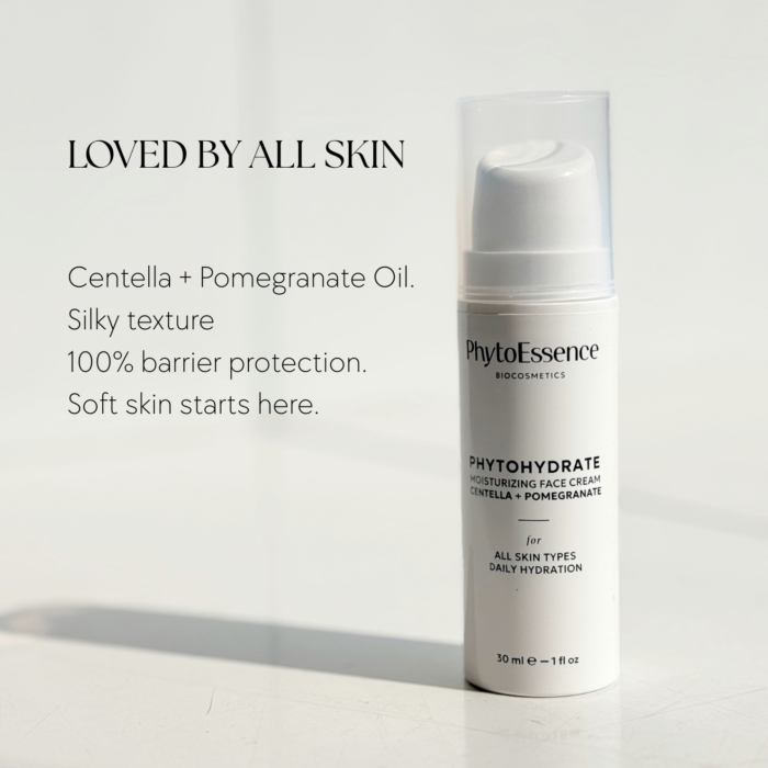 Овлажняващ крем за дълбока хидратация PhytoessenceBio от Odonata Cosmetics в airless oпаковка, подходящ за всеки тип кожа. Органик и био.