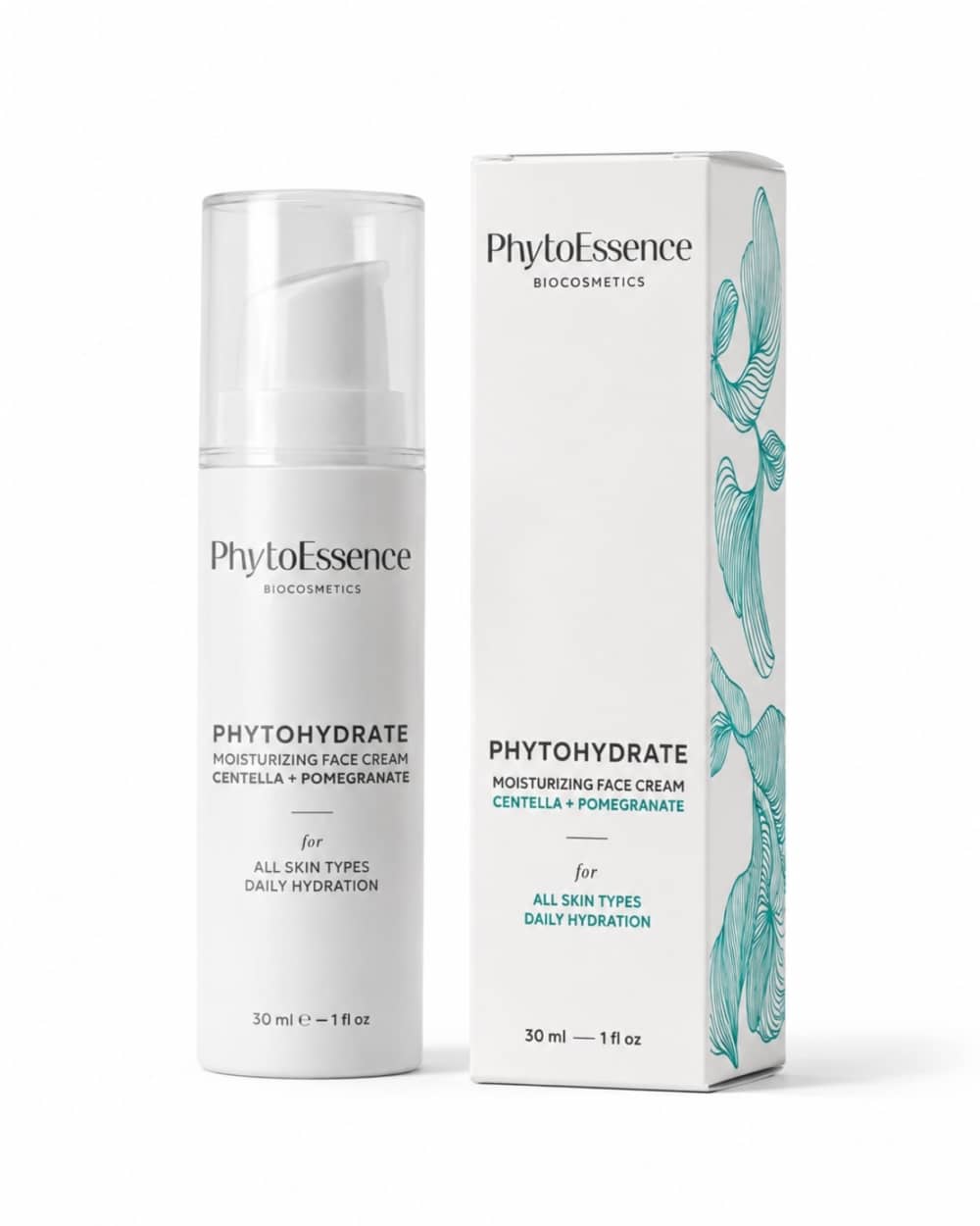 Овлажняващ крем за дълбока хидратация PhytoessenceBio от Odonata Cosmetics в airless oпаковка, подходящ за всеки тип кожа. Органик и био.