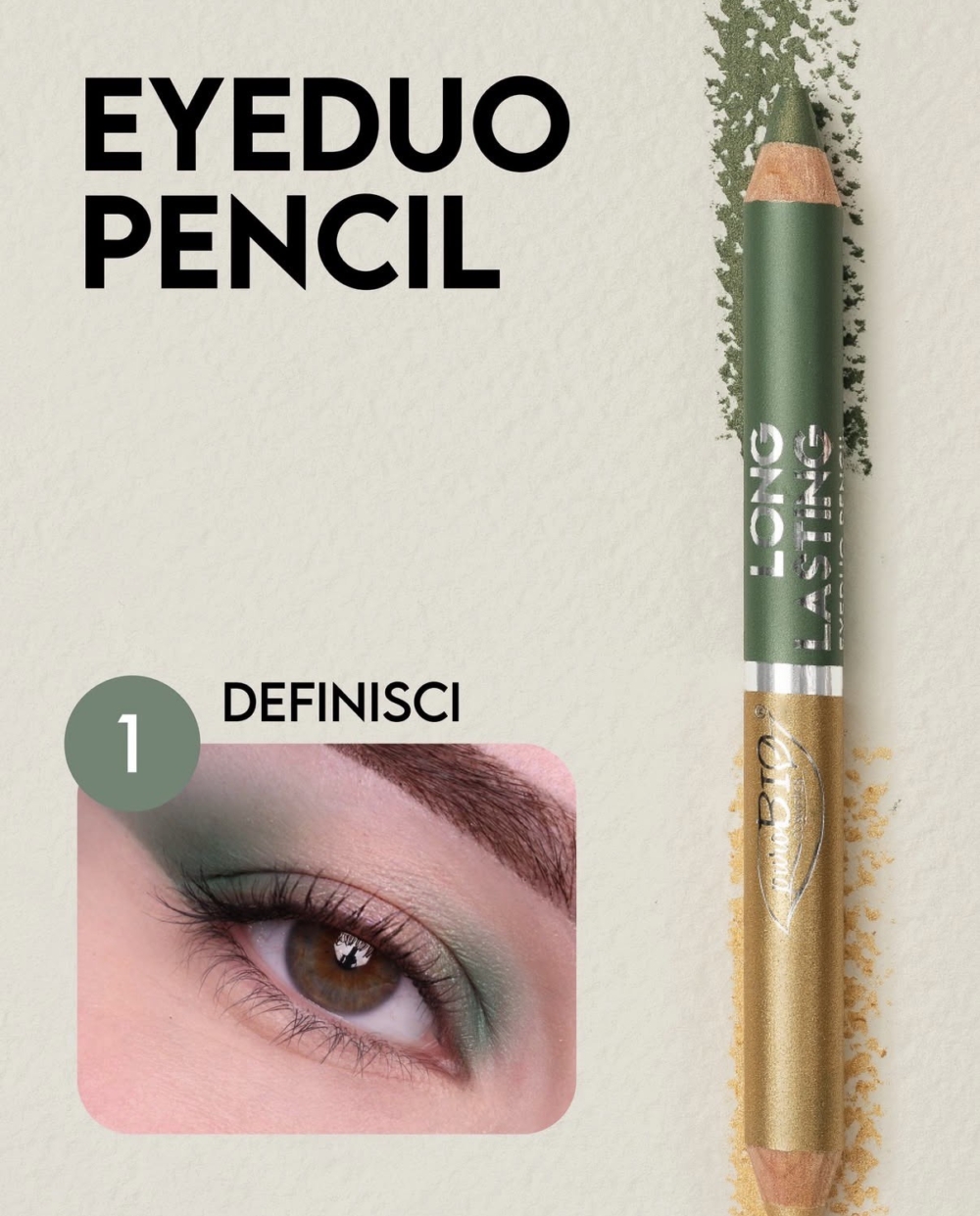 Молив за очи дуо Long Lasting Kingsize - PuroBio