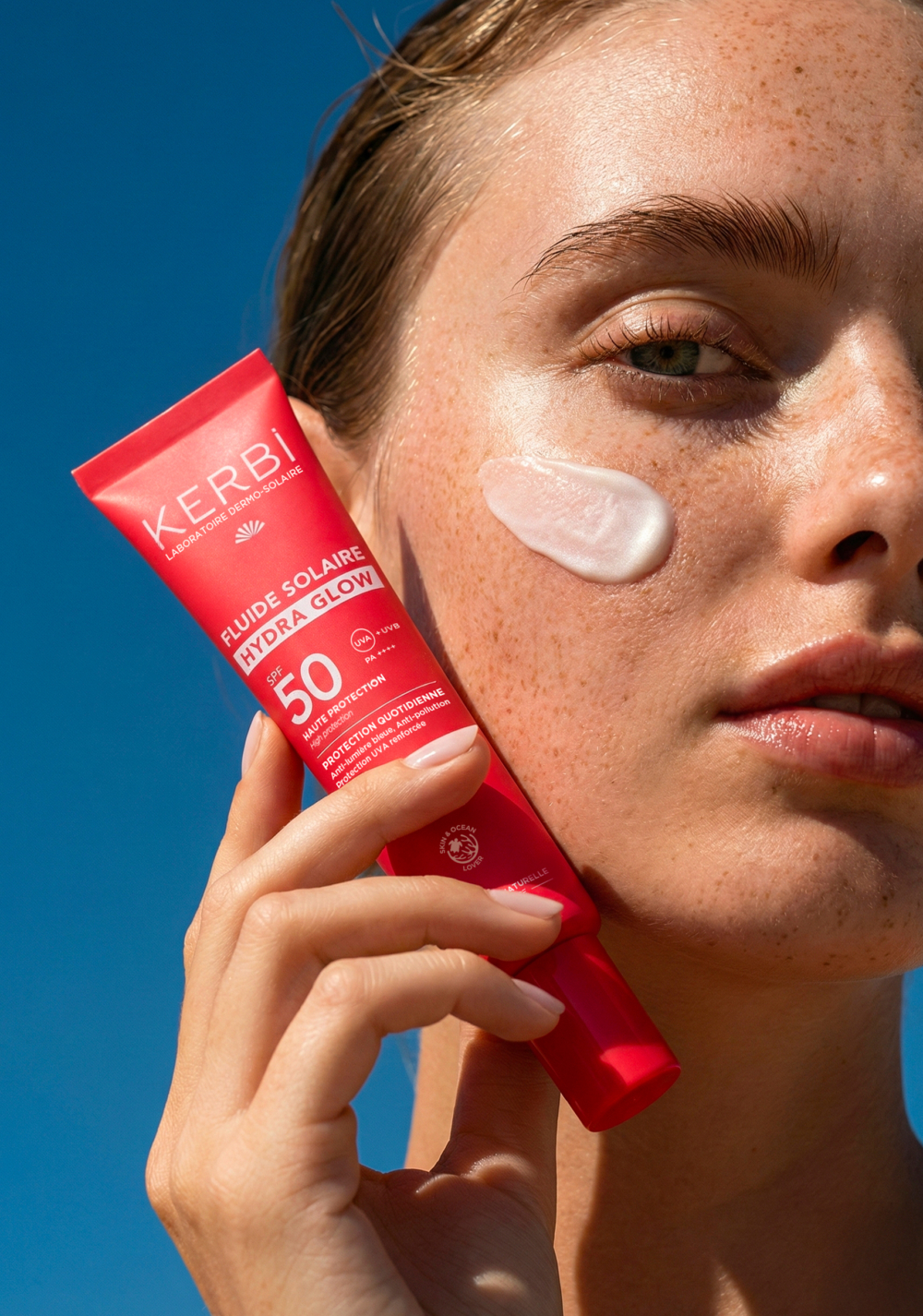 хидратиращ слънцезащитен крем за лице SPF 50 Hydra Glow