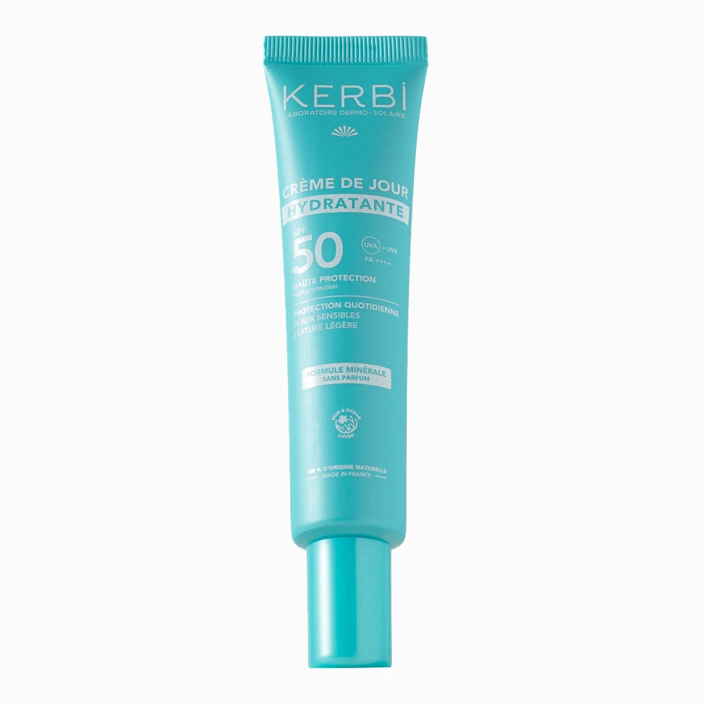 Хидратиращ крем за лице SPF 50 KERBI минерален без аромат