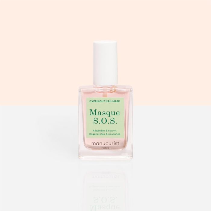 Нощна маска за нокти S.O.S. Manucurist, packshot шише с лечебни активни съставки