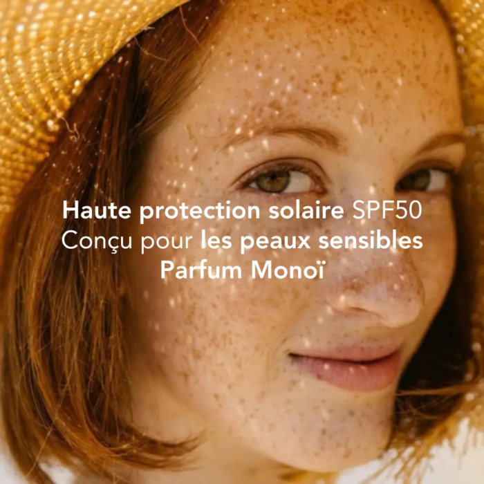Слънцезащитно мляко Monoi SPF 50 KERBI 100% натурален произход