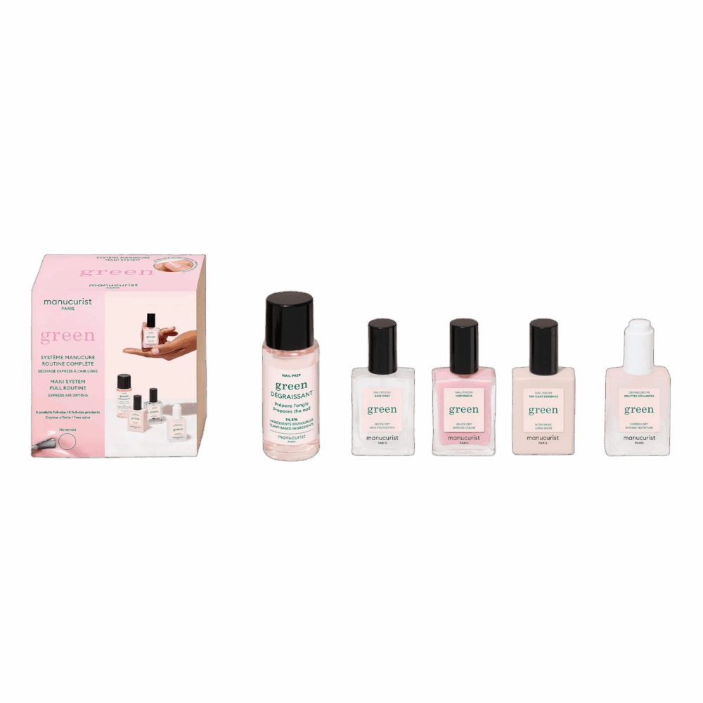 startov-komplekt-green-hortencia-manucurist-kit-odonata Стартов комплект Green Hortencia Manucurist, подаръчна кутия с 5 продукта за маникюр без LED лампа