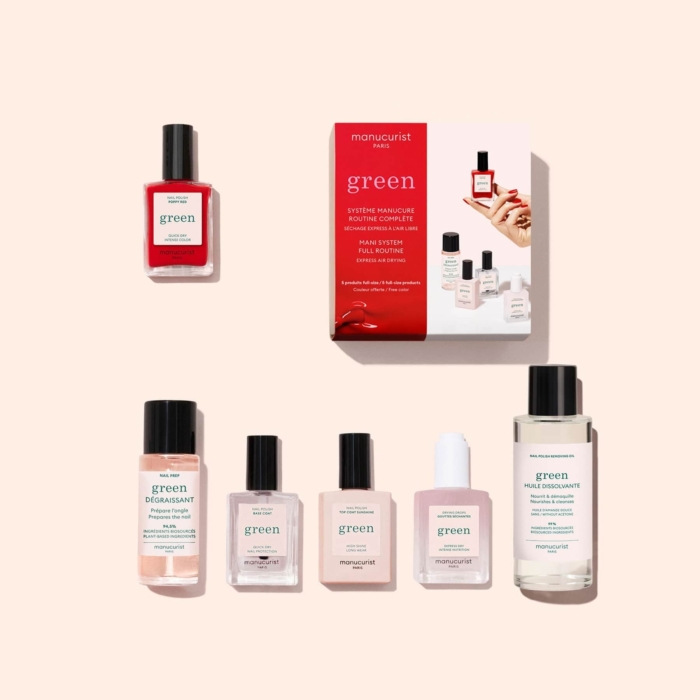 Стартов комплект Green Poppy Red Manucurist, отделен packshot на kit-а