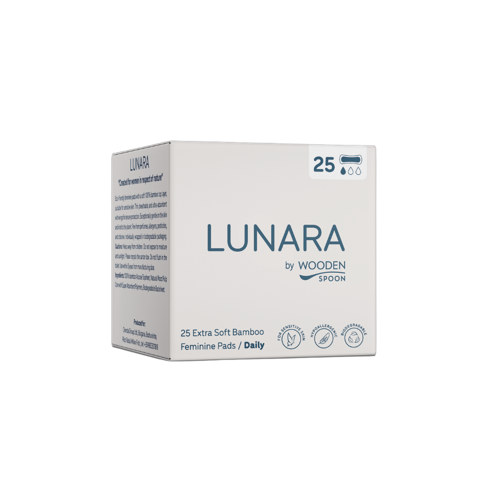 Lunara бамбукови ежедневни превръзки кутия 25 броя
