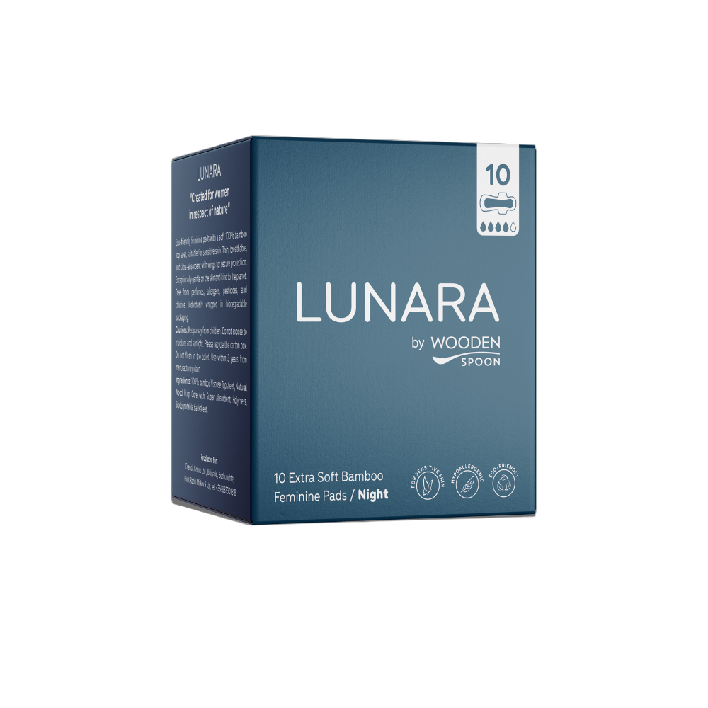 Lunara бамбукови нощни превръзки кутия 10 броя