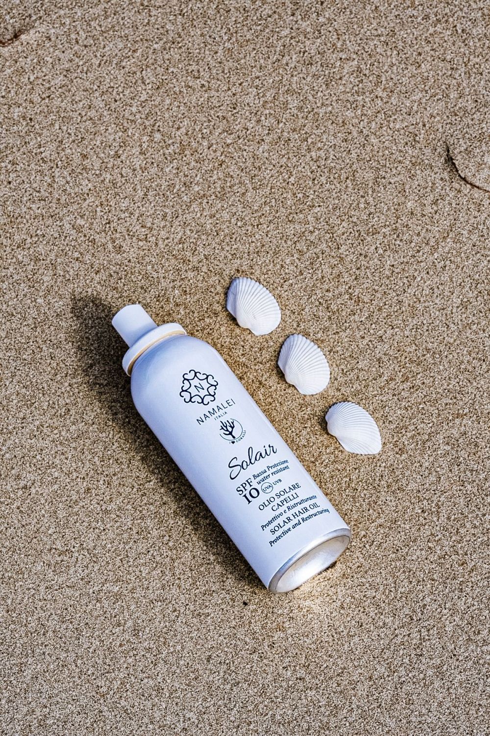 Слънцезащитно масло за коса SPF 10 Namalei текстура