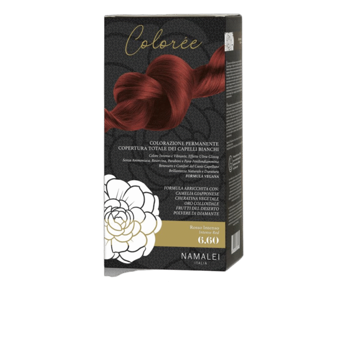 Трайна боя за коса Colorée 6.60 Интензивно червено Namalei комплект