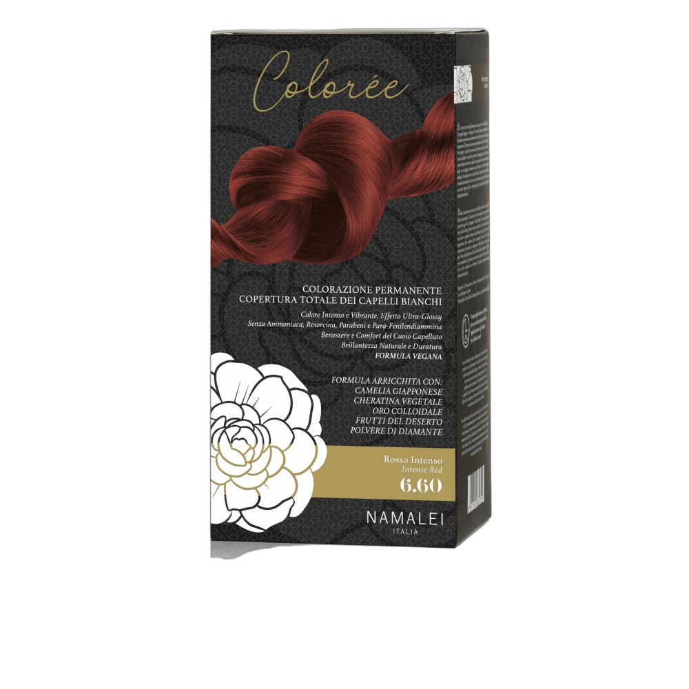 Трайна боя за коса Colorée 6.60 Интензивно червено Namalei комплект