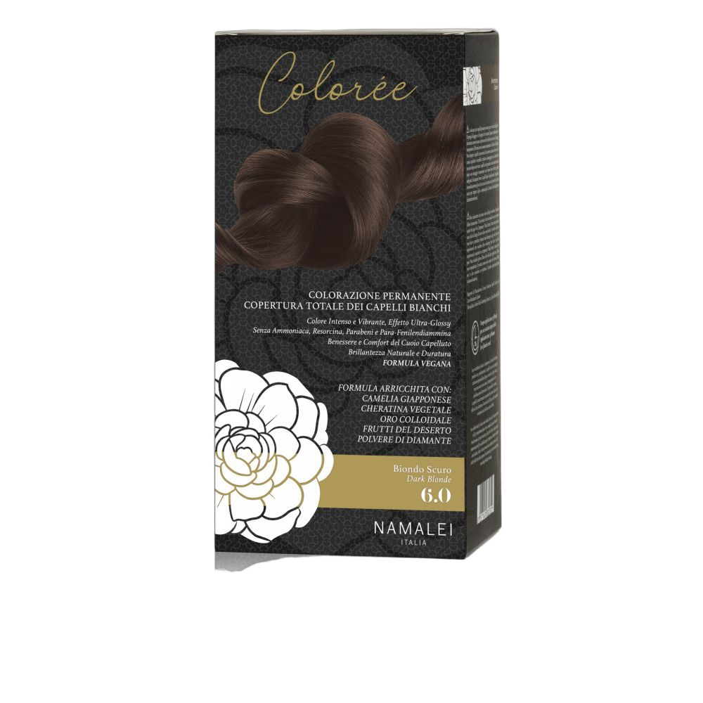 Трайна боя за коса Colorée 6.0 Тъмно русо Namalei комплект