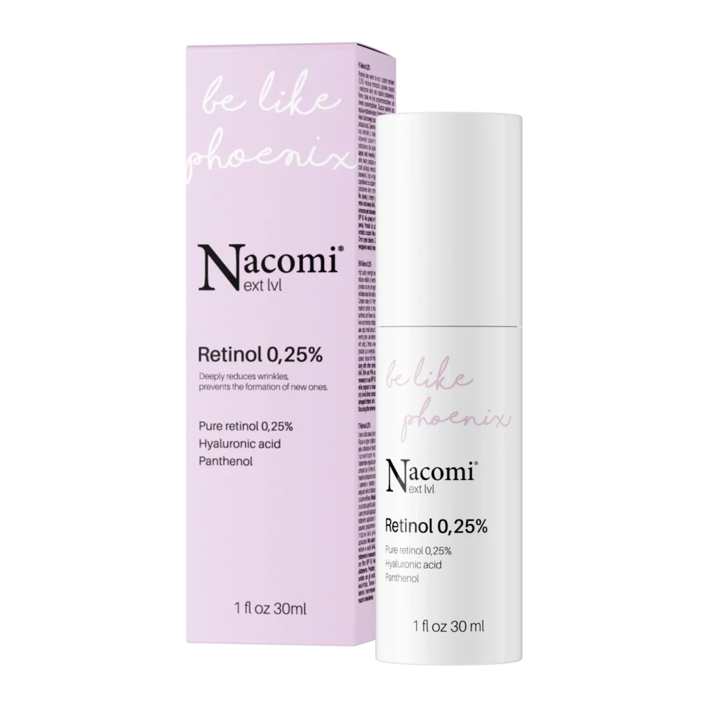 Нощен серум с 0,25% ретинол Nacomi Next Level с опаковка
