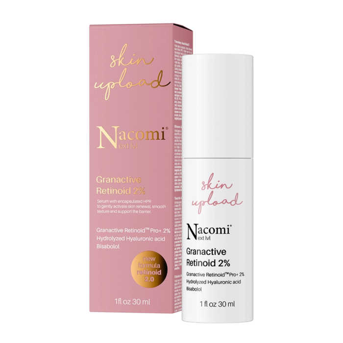 Серум за лице с 2% Granactive Retinoid Pro+ Nacomi Next Level с опаковка