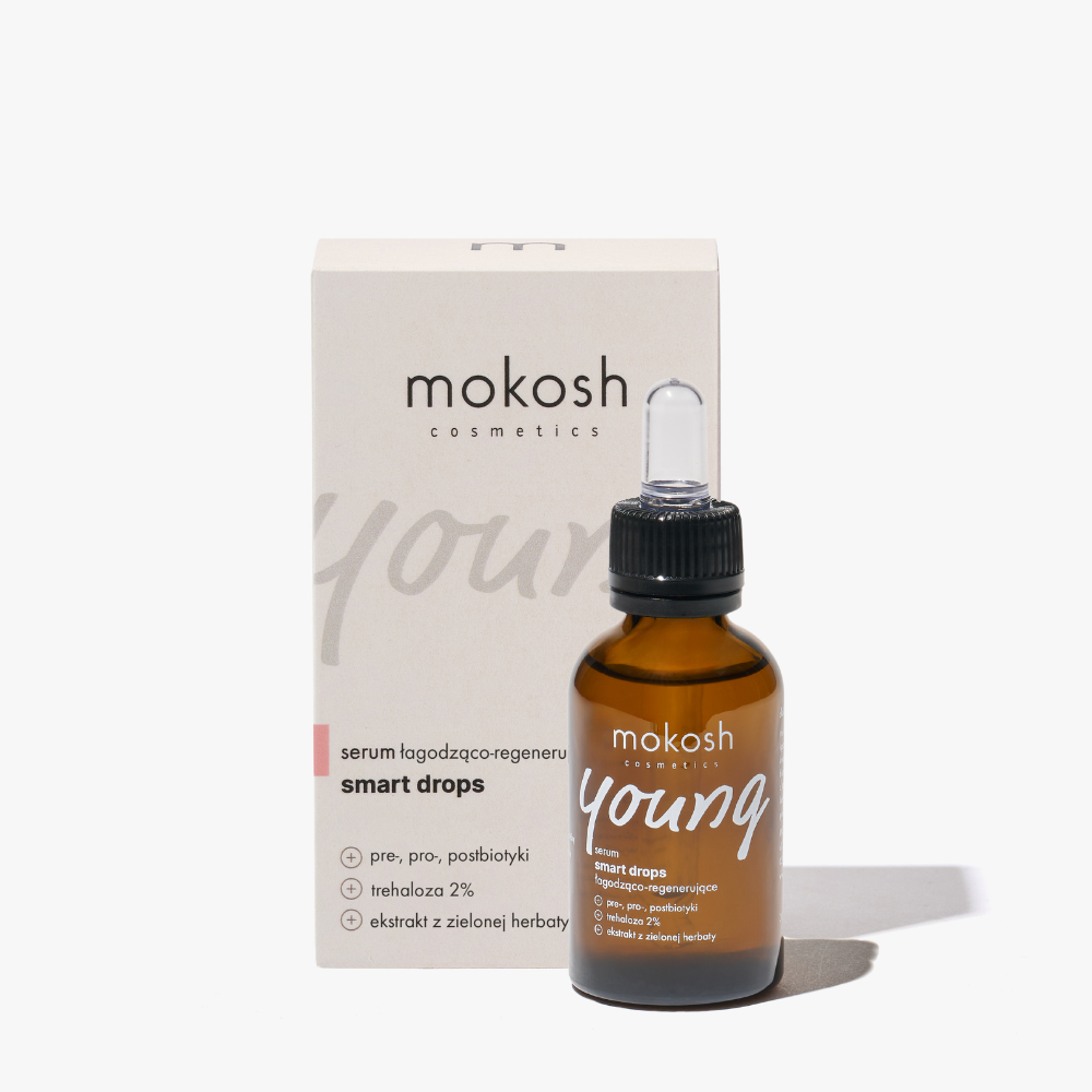 Успокояващ серум Smart Drops Young за чувствителна кожа Mokosh