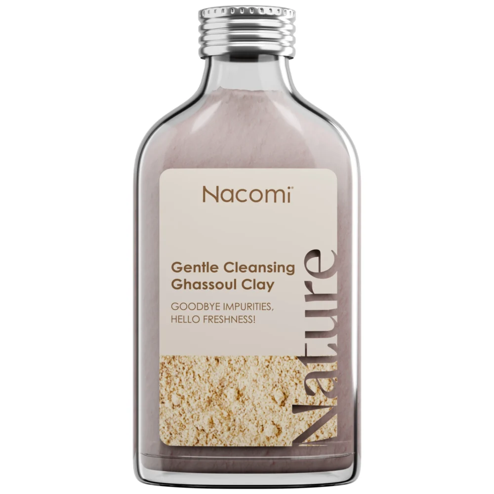 Глина гасул за лице Gentle Cleansing Nacomi 100 мл — стъклена бутилка с минерална глина
